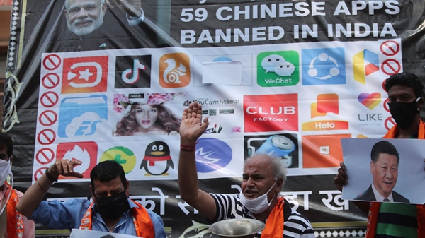 59 ứng dụng của Trung Quốc bị cấm ở Ấn Độ. Nguồn ảnh: AP.