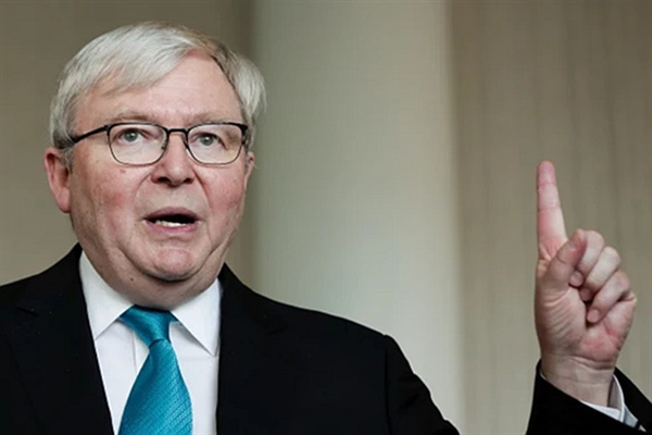 Cựu thủ tướng Úc - ông Kevin Rudd cho biết, Mỹ đã trao cơ hội cho Bắc Kinh nắm quyền lãnh đạo toàn cầu trong đại dịch. Nguồn ảnh: Tài Tân.