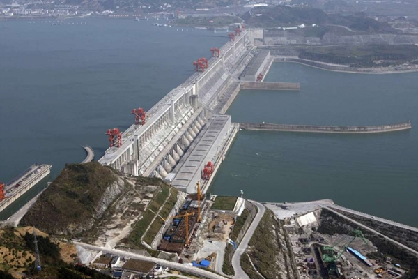 Việc xây dựng đập Tam Hiệp tại tỉnh Hồ Bắc bắt đầu vào năm 1994. Nguồn ảnh: Reuters.