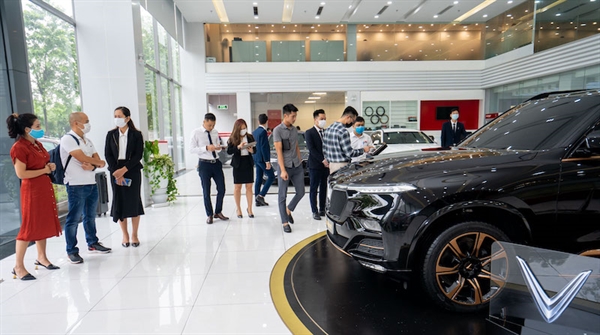 Mẫu xe VinFast President được trưng bày tại hệ thống showroom và đại lý chính thức tại 3 miền Bắc - Trung - Nam.