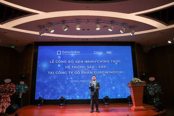 Ộng Nguyễn Công Tẩn - Tổng giám đốc CITEK phát biểu tại buổi lễ vận hành.