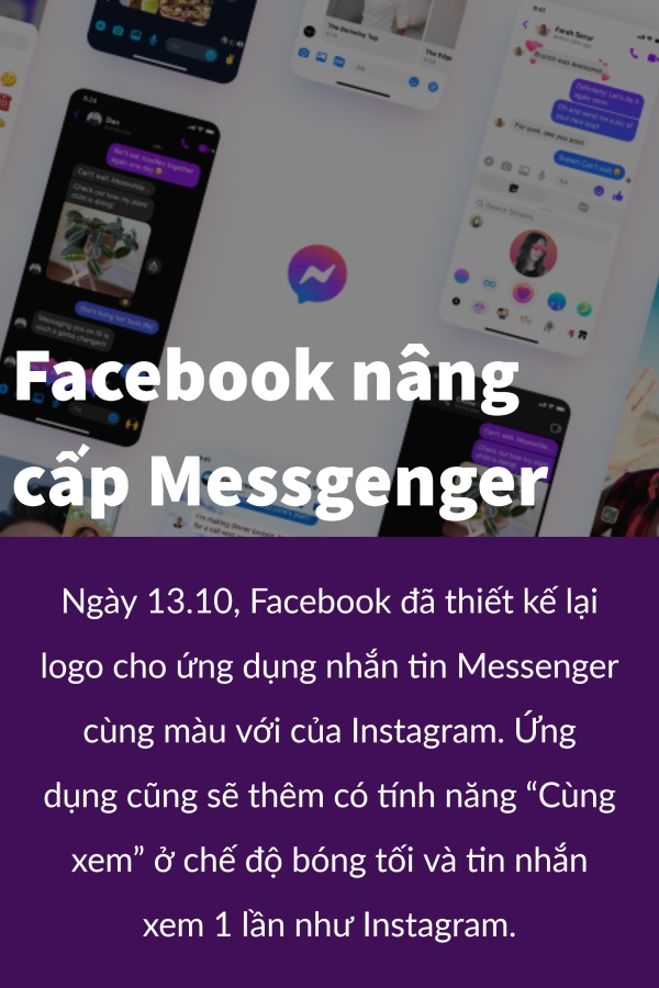 Apple chinh thu ra ra 4 mau iPhone 12 moi, Facebook nang cap Messgenger giong Instagram...
