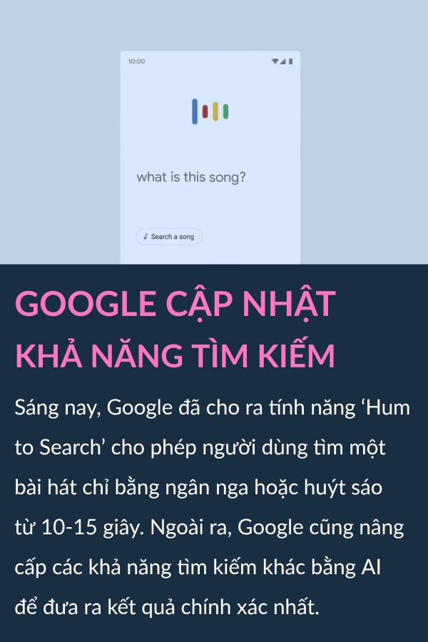 Google cho tim nhac bang huyt sao, bao ve du lieu tren thuong mai dien tu...