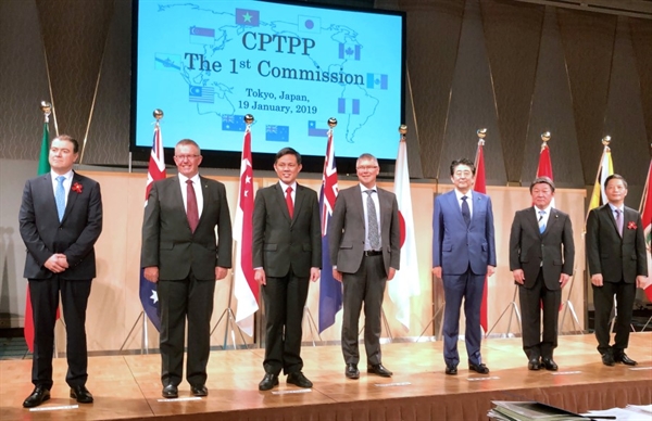 Ủy ban đầu tiên của Hiệp định Đối tác Toàn diện và Tiến bộ xuyên Thái Bình Dương (CPTPP), ngày 19.1.2019. Ảnh: SPH.