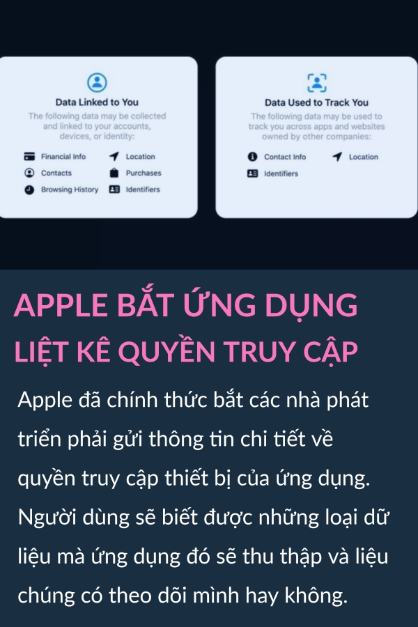 Viet Nam co kenh thong tin Du lich thong minh, Apple bat ung dung liet ke quyen truy cap