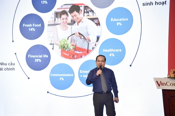 Ông Trương Công Thắng, Tổng giám đốc Công ty VinCommerce công bố về định hướng chiến lược giai đoạn 2021 – 2025. 