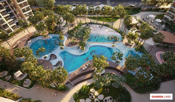 Tựa như một “resort biển”, Diamond Centery chăm chút cho cư dân một không gian sống đẳng cấp và đầy tinh hoa.