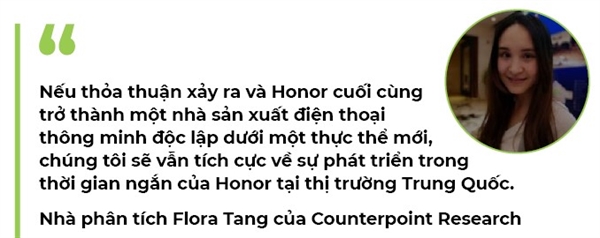 Huawei ban thuong hieu dien thoai Honor trong boi canh ap luc cua My