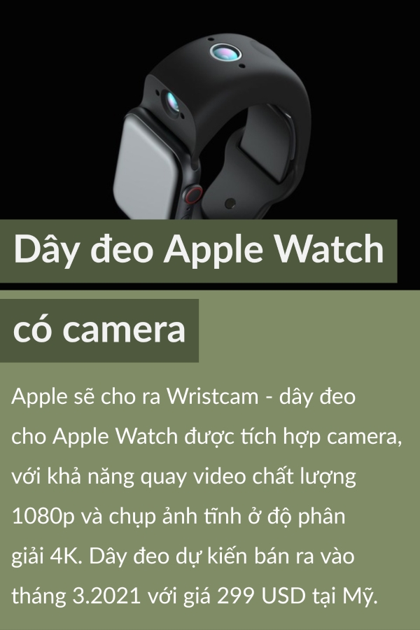 Day deo Apple Watch co camera, chao doi tu phoi thai dong lanh 27 nam