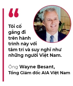Ong Wayne Besant, Tong Giam Doc AIA Viet Nam: Niem cam hung tu noi lam viec ly tuong