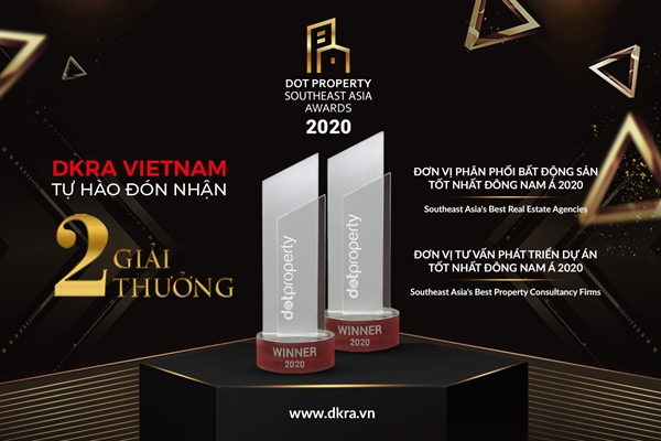 DKRA Vietnam vinh dự đón nhận hai giải thưởng quốc tế danh giá trong lĩnh vực dịch vụ Bất động sản.