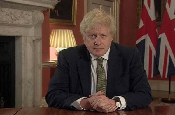 Thủ tướng Anh Boris Johnson đã công bố tình trạng phong tỏa hôm 4.1. Ảnh: U.S. News.