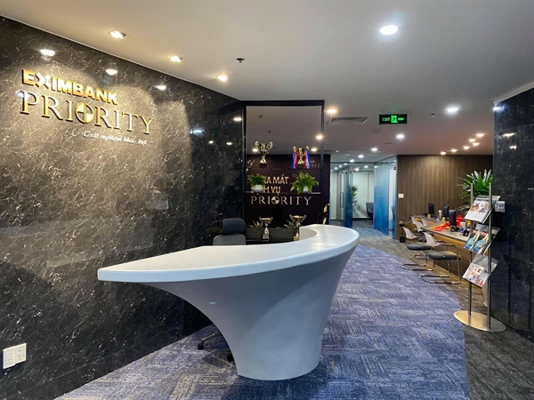 Lounge của dịch vụ Priority Banking tại Eximbank Hồ Chí Minh - 4B Tôn Đức Thắng, quận 1.