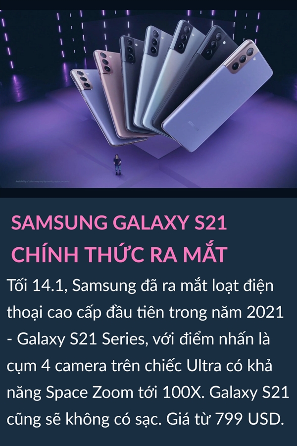 Samsung Galaxy S21 chinh thuc ra mat, Grab Financial Group goi von 300 trieu USD