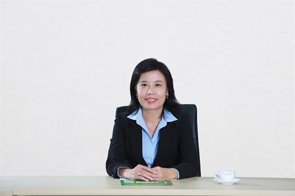 Bà Nguyễn Ngọc Diệp, Phó Tổng Giám đốc Phụ trách sản xuất và chuỗi cung ứng của Dược Hậu Giang.