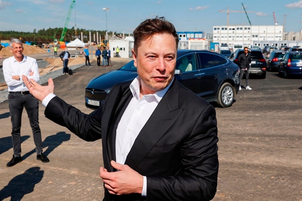 Người sáng lập Tesla Elon Musk đã thể hiện sự quan tâm đến tiền điện tử. Ảnh: AFP.