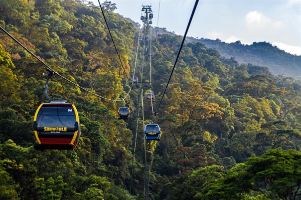 Cáp treo Bà Nà tại Sun World Ba Na Hills.