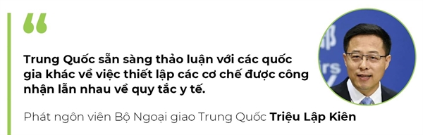 Trung Quoc tien phong tung ra ho chieu vaccine COVID-19