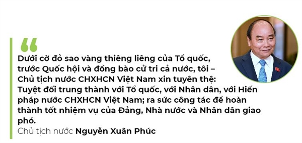 Chu tich nuoc Nguyen Xuan Phuc tuyen the nham chuc
