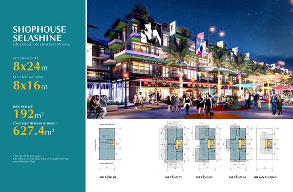 Hệ thống Shophouse Selashine thu hút nhà đầu tư bởi vị trí chiến lược và thiết kế sang trọng, tiện ích.