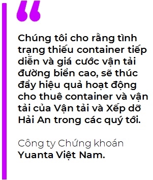 Cong ty co phan Van tai va Xep do Hai An huong loi khi gia ca van tai tang cao