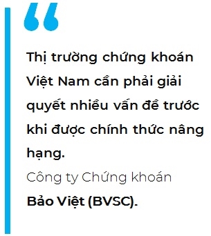 Thi truong chung khoan Viet Nam van chua the duoc nang hang