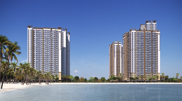 Khu căn hộ cao cấp Masteri Waterfront tại trung tâm đại đô thị Ocean Park.