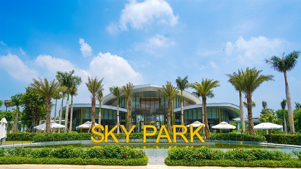 Khuôn viên công viên Gem Sky Park 3ha tại khu đô thị thương mại Gem Sky Worl tại Long Thành.