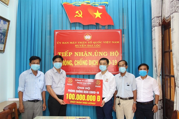 Tập đoàn PRIME đóng vai trò tích cực trong công tác phòng chống dịch Covid-19 tại Vĩnh Phúc và Quảng Nam.