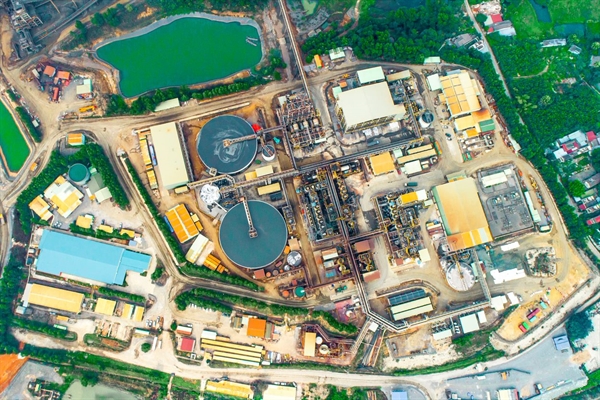 Masan High-Tech Materials' modern processing plant at Nui Phao polymetallic mine - Vietnam. Photo: Masan