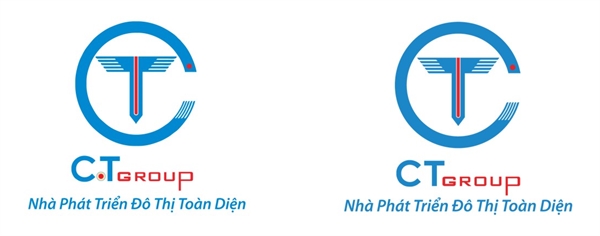 Old logo (left) and new logo (right) of CT Group.