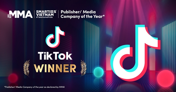 TikTok tự hào đón nhận giải thưởng danh giá Publisher/Media Company of the Year năm thứ hai liên tiếp.