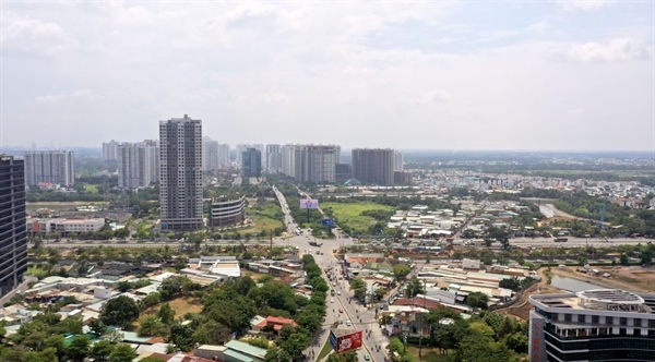 Các dự án đô thị mới ở Nam Sài Gòn với mảng xanh chủ đạo, đáp ứng nhu cầu an cư của người dân hiện đại.