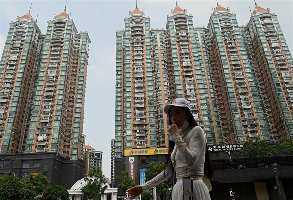 Một dự án bất động sản do Evergrande phát triển tại Quảng Châu, Trung Quốc. Ảnh: AFP.