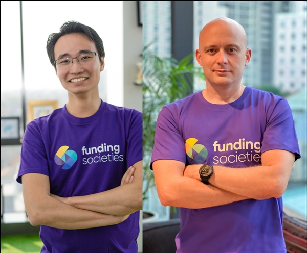 (Từ trái sang phải): Kelvin Teo, Đồng sáng lập & Giám đốc Điều hành Tập đoàn Funding Societies, ông Ryan Galloway, Giám đốc Quốc gia, Funding Societies Việt Nam