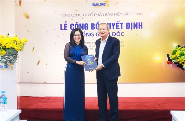 Bà Lê Thị Ngọc Hương tại Lễ công bố quyết định Tổng Giám đốc Bảo Long.