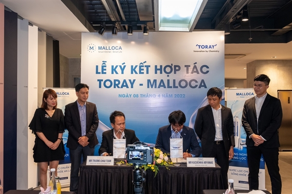Malloca ký kết thỏa thuận hợp tác với Tập đoàn quốc tế Toray Nhật Bản.