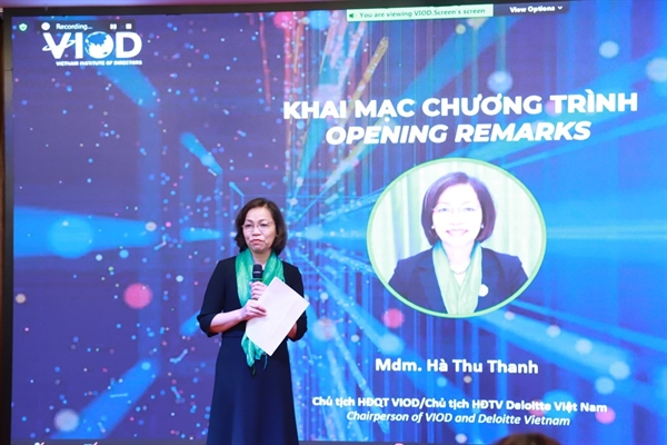 Bà Hà Thu Thanh, Chủ tịch HĐQT VIOD và Chủ tịch HĐTV Deloitte Việt Nam