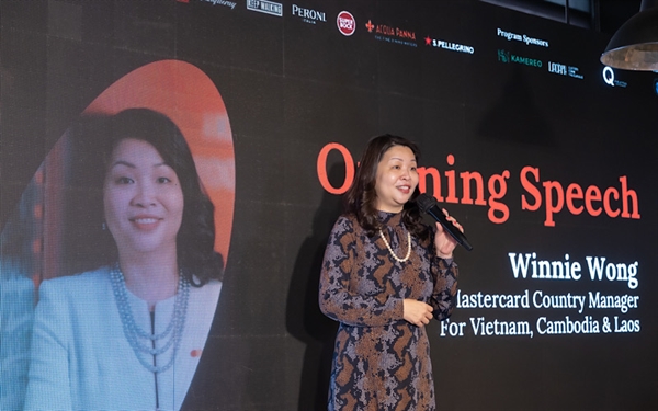 Bà Winnie Wong, Giám đốc Quốc gia tại Việt Nam, Campuchia và Lào của Mastercard (ảnh: doanhnhanvasao.net)