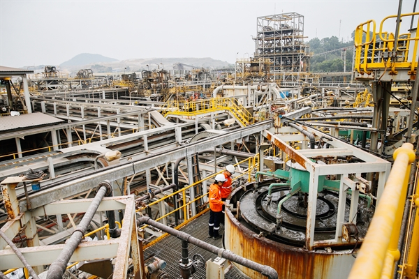 Mineral processing plant at Nui Phao polymetallic mine of Masan High-Tech Materials. Photo: Masan