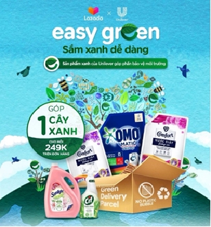 Unilever va Lazada gioi thieu du an Easy Green tai Dong Nam A nhan Ngay Trai Dat