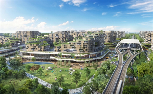 Tại Singapore, Tengah là một trong những thành phố được xây dựng theo mô hình đô thị sinh thái thông  minh (nguồn: CNN)
