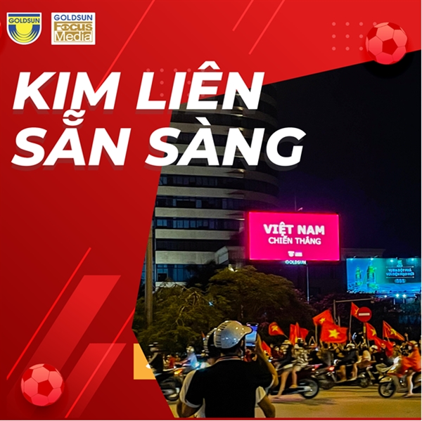 Song lai dem ruc ro cua bong da Viet Nam cung Goldsun Media