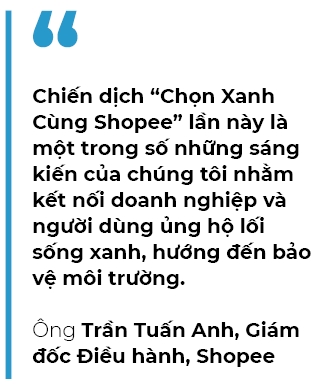 Shopee khoi dong chien dich “Chon Xanh Cung Shopee”