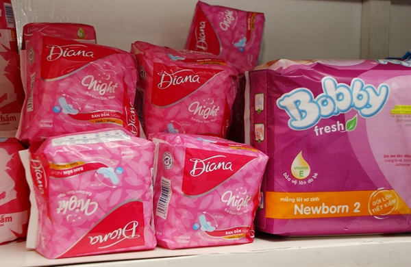 Sản phẩm băng vệ sinh của Diana đã đạt tốc độ tăng trưởng xấp xỉ 30%/năm