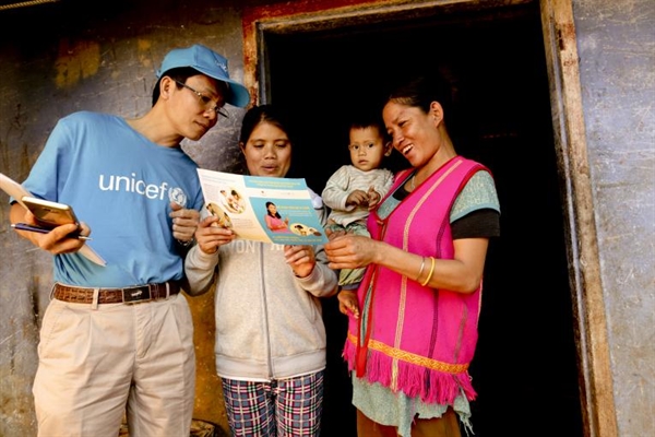 UNICEF là tổ chức được biết đến với khả năng giải quyết những vấn đề của trẻ em thông qua phương pháp tiếp cận tích hợp. Ảnh: UNICEF Việt Nam
