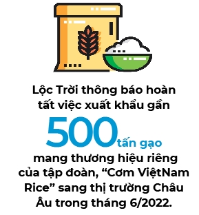 Loc Troi xuat khau gao voi thuong hieu “Com VietNam Rice” sang thi truong Chau Au