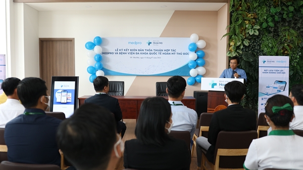 Ông Nguyễn Xuân Quang - Tổng Giám đốc Công ty Cổ phần Ứng dụng PKH phát biểu tại sự kiện