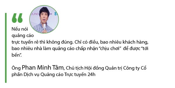 Ong Phan Minh Tam, 24h - “Xin khach hang dung tra gia!”