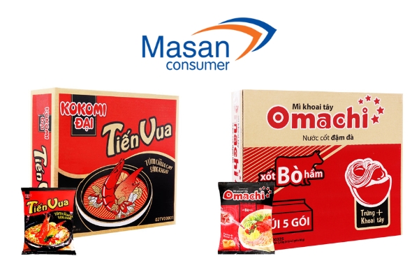 Hai sản phẩm mì gói chủ lực của Masan Group.